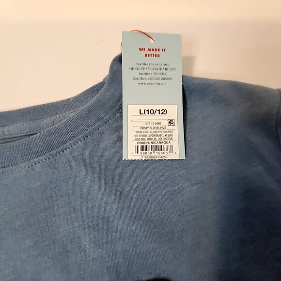 Retro Gamer Kids T-Shirt L 10/12 Cat & Jack Blue Cotton/Polyester Crew neck - Picture 2 of 6